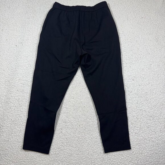 Eileen Fisher Petite Small Black Stretch Jersey Knit Comfy Ankle Pants Pull On - Picture 3 of 6